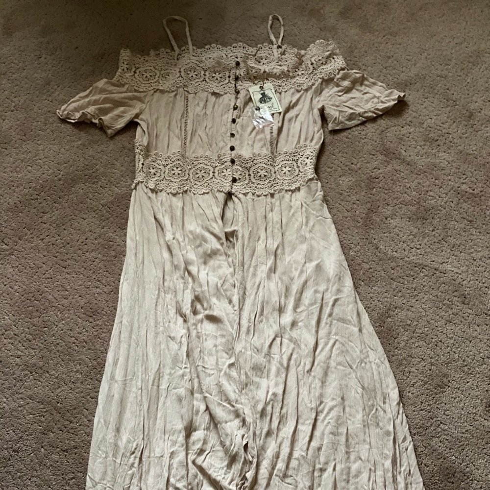 Off Shoulder Maxi Cardigan Three Birds Nest